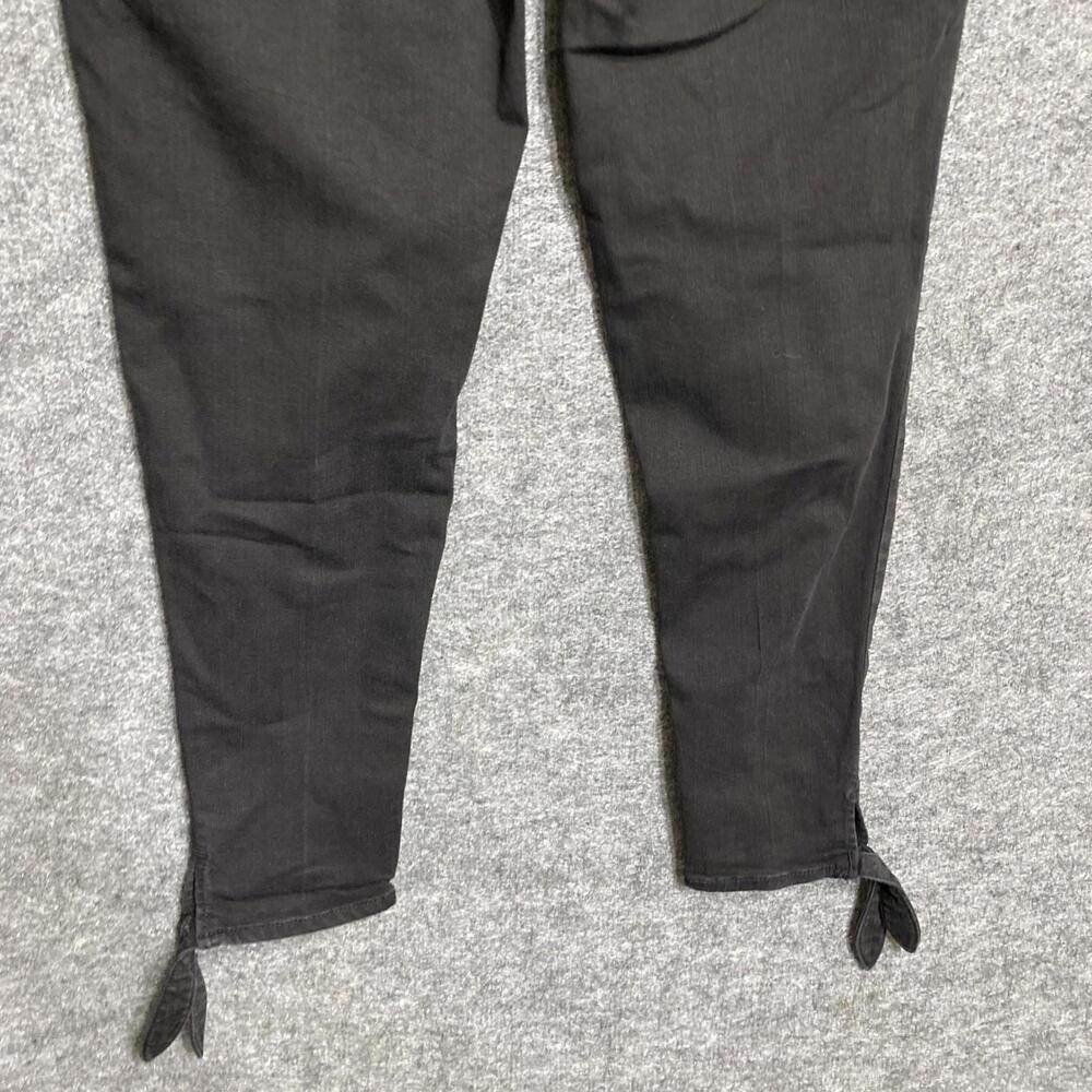 Democracy Ab Solution Skinny Ankle Jeans 14 Stretch Black Mid Rise MissinButton - Picture 11 of 12